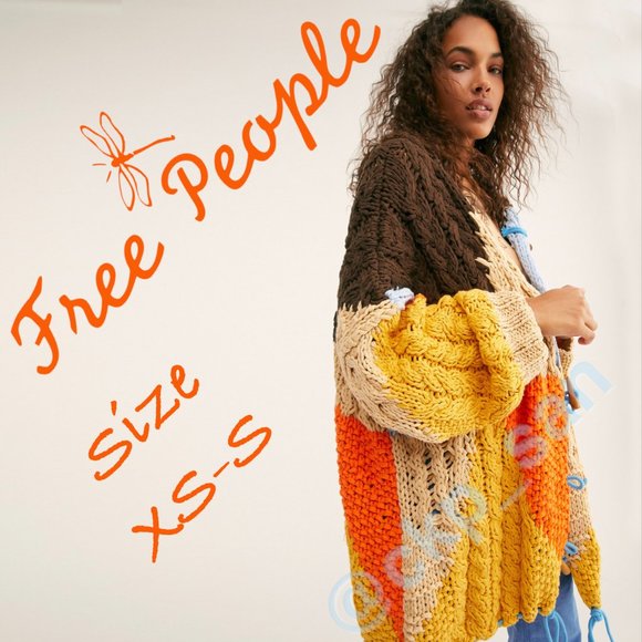 Free People Perfectly Patched Ponco Sz XS-S